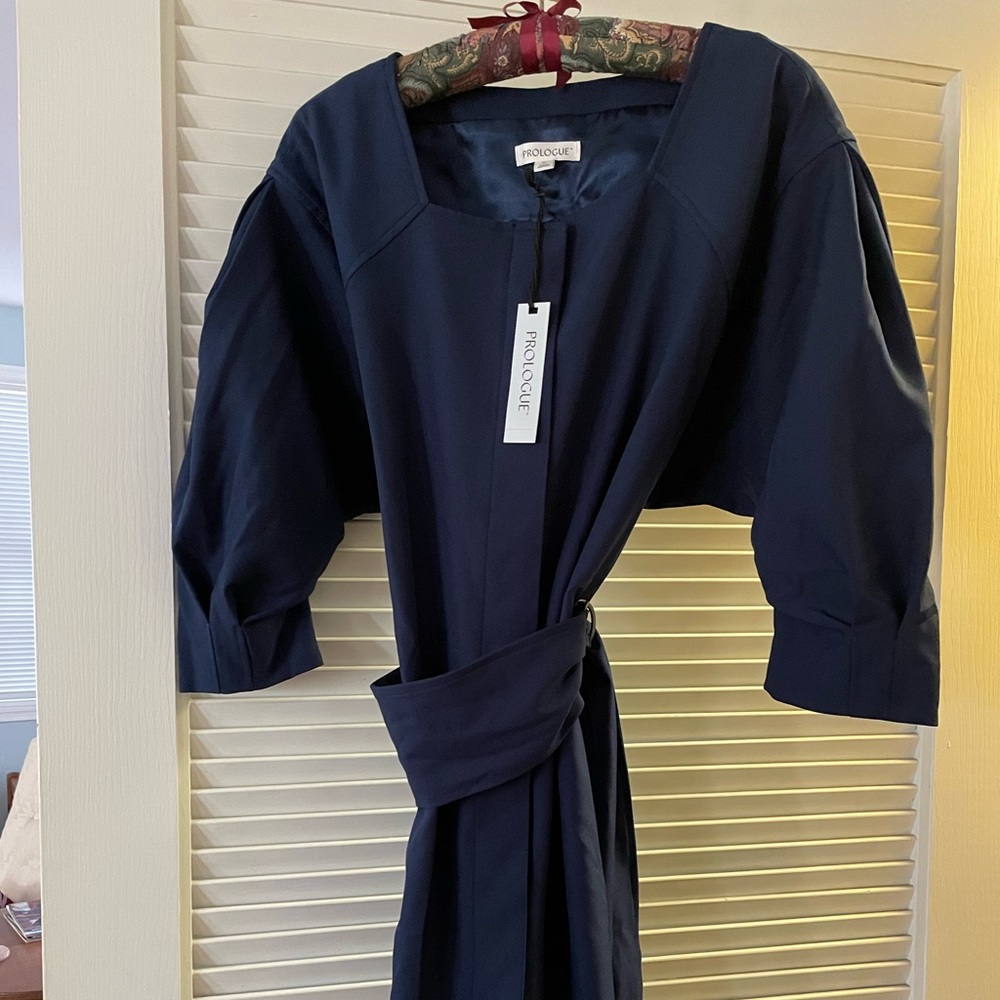 Navy blue work dress